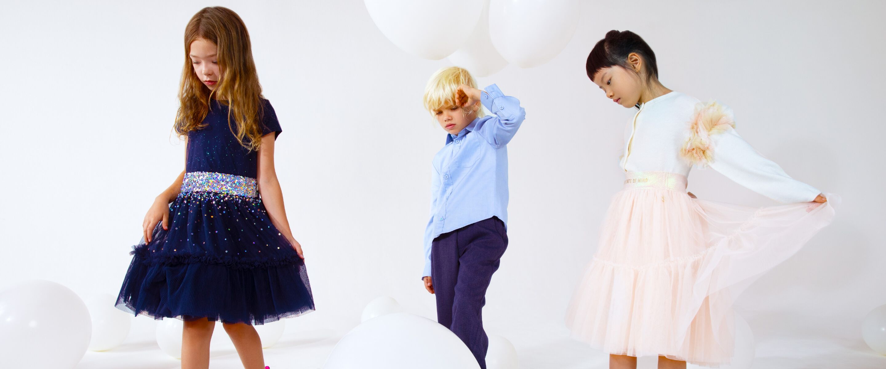 Occasionwear clothing and accessories for kids, teen girls and baby girls from the brand Billieblush