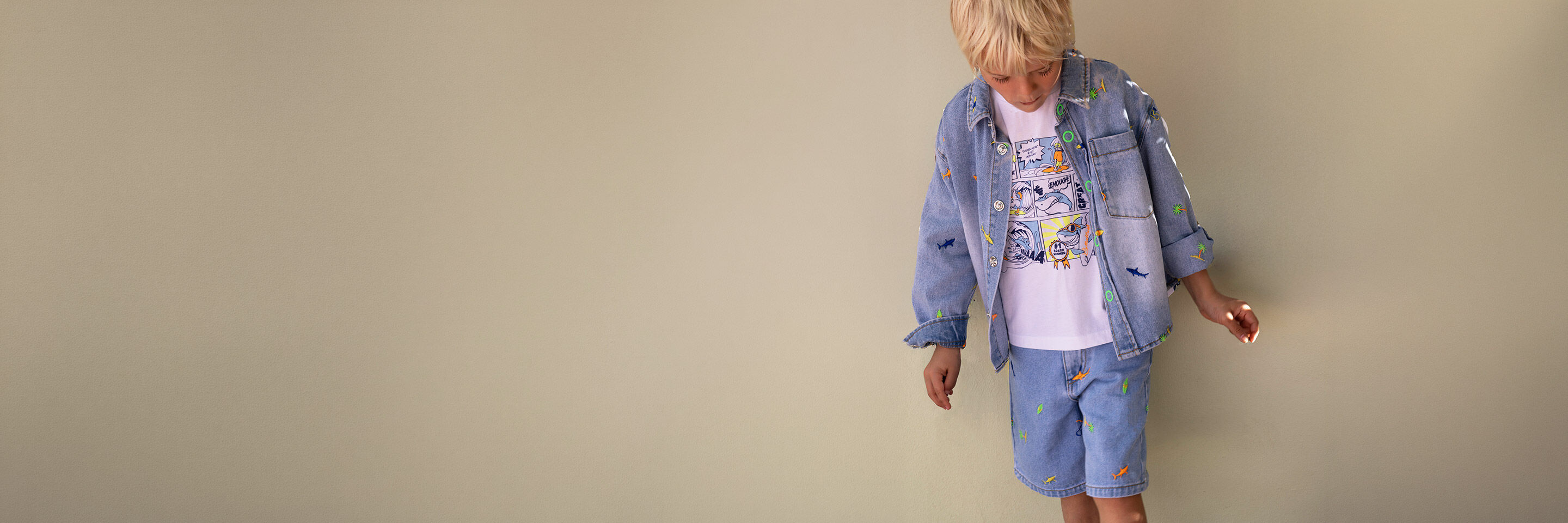 Clothing and accessories from the new collection for boys by Billieblush