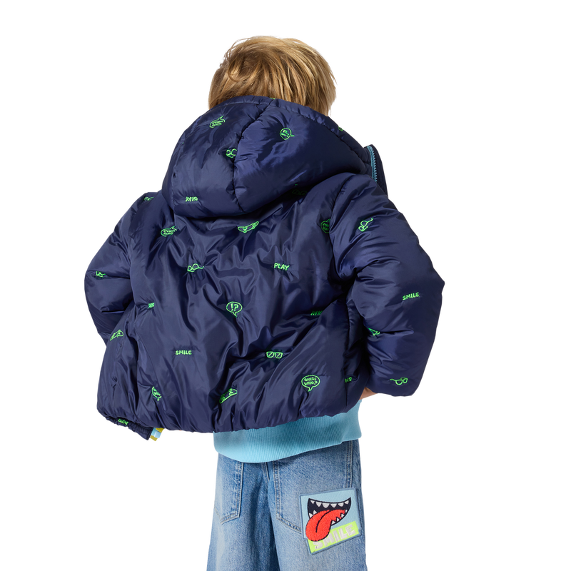Hooded down jacket BILLIEBLUSH 
                        BOY