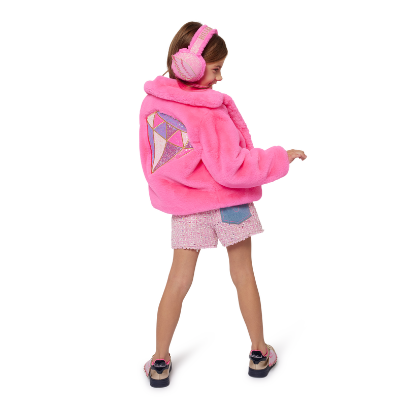 Fluffy Fleece Coat BILLIEBLUSH 
                        GIRL