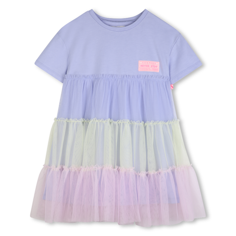 BI-MATERIAL DRESS BILLIEBLUSH 
                        GIRL