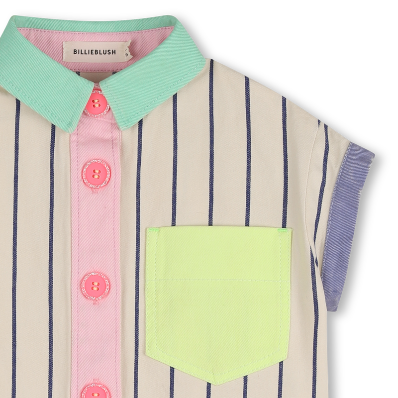 STRIPED SHORT-SLEEVED SHIRT BILLIEBLUSH 
                        GIRL