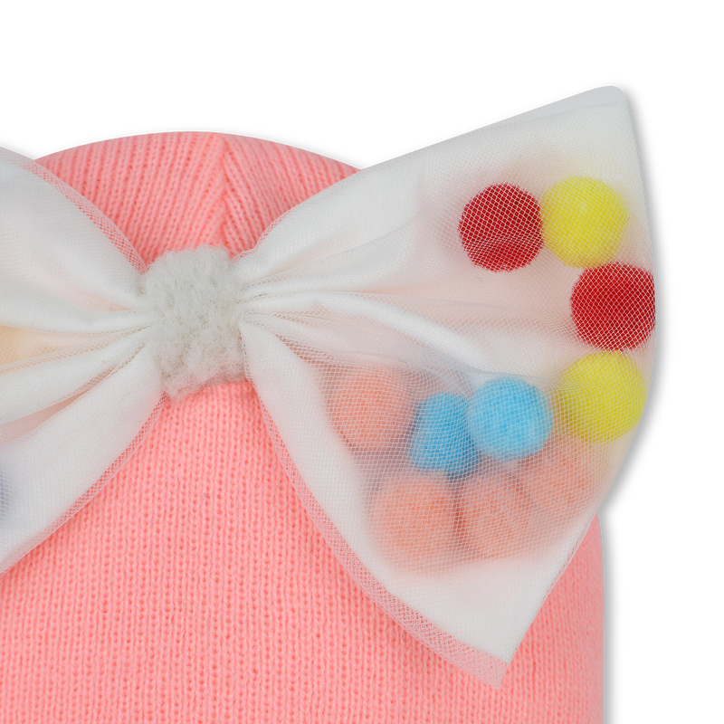Bow and pompom hat BILLIEBLUSH 
                        GIRL