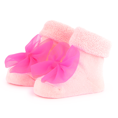 Knitted socks with bow BILLIEBLUSH GIRL