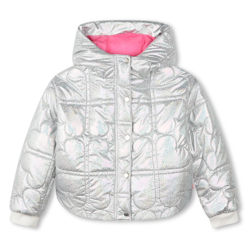 Metallic hooded puffer jacket BILLIEBLUSH 
                        GIRL