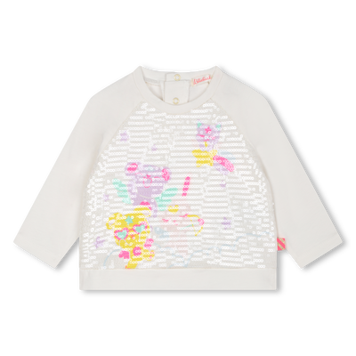Cotton T-shirt with sequins BILLIEBLUSH GIRL