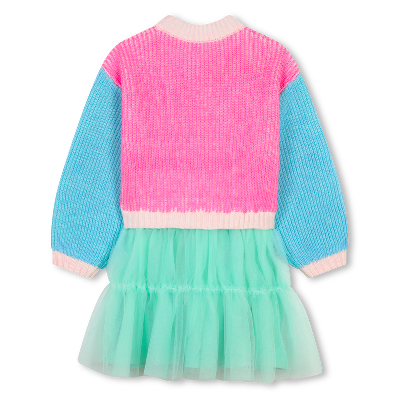 Bi-material dress BILLIEBLUSH 
                        GIRL