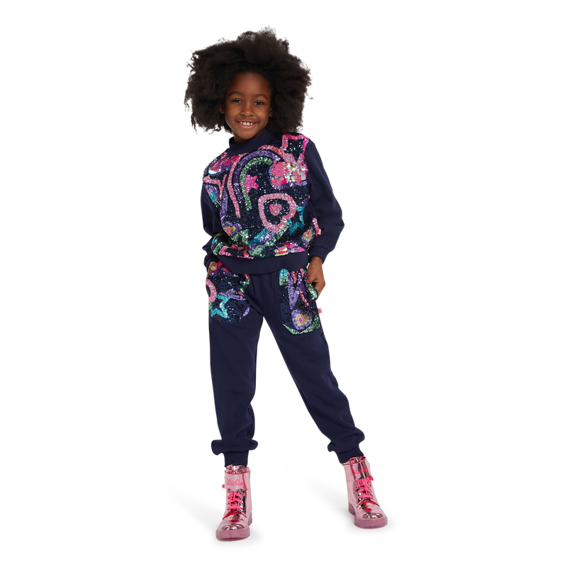 Graphic fleece pullover BILLIEBLUSH 
                        GIRL
