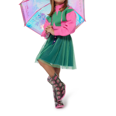 Horse motif rain boots BILLIEBLUSH GIRL