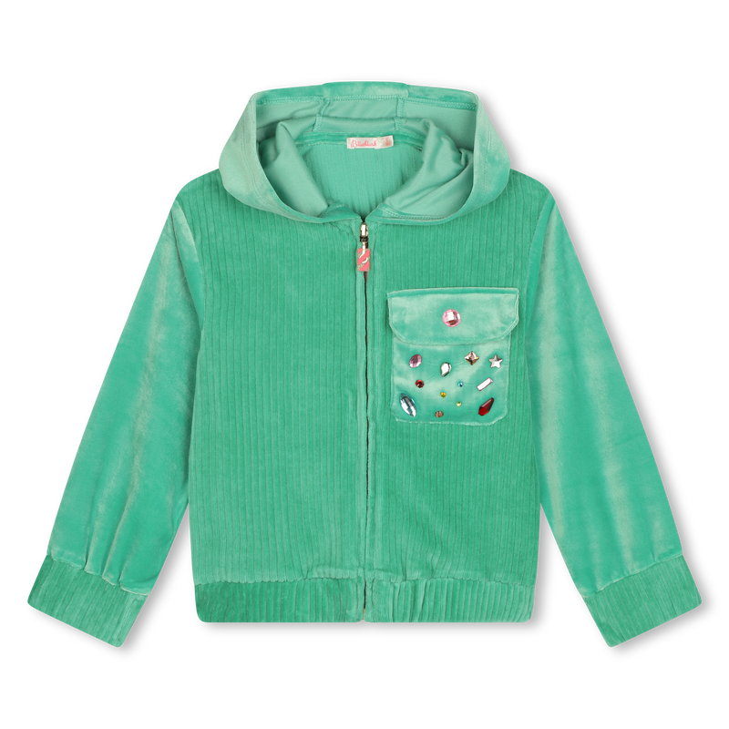 Fleece hooded cardigan BILLIEBLUSH 
                        GIRL