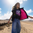 Sleeveless glitter down jacket BILLIEBLUSH 
                    GIRL