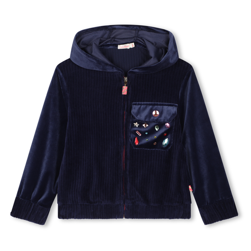 Fleece hooded cardigan BILLIEBLUSH 
                        GIRL