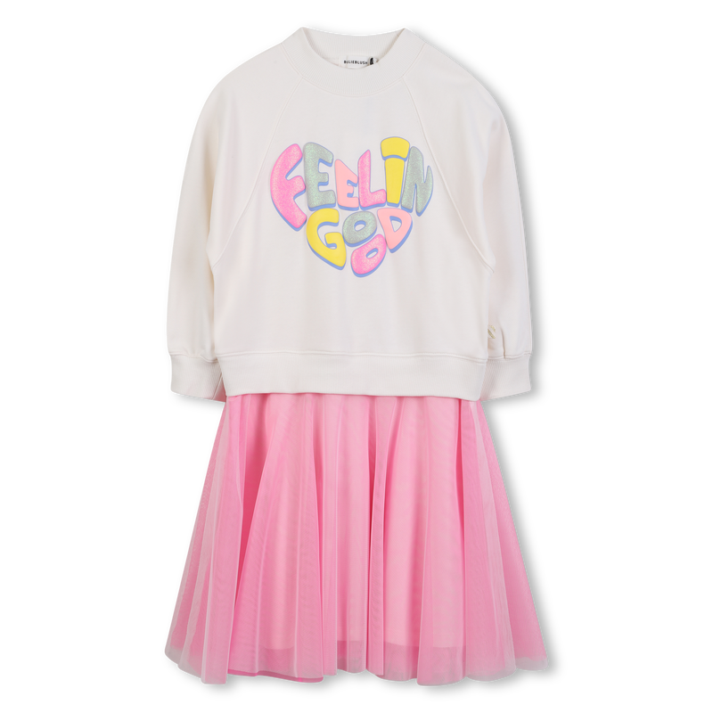 Bi-material dress BILLIEBLUSH 
                    GIRL