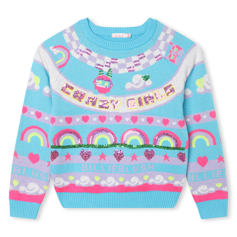 Knit holiday sweater BILLIEBLUSH 
                        GIRL