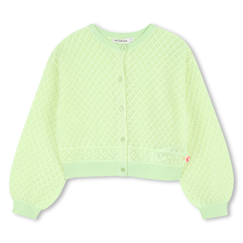 OPENWORK KNITTED CARDIGAN BILLIEBLUSH 
                        GIRL
