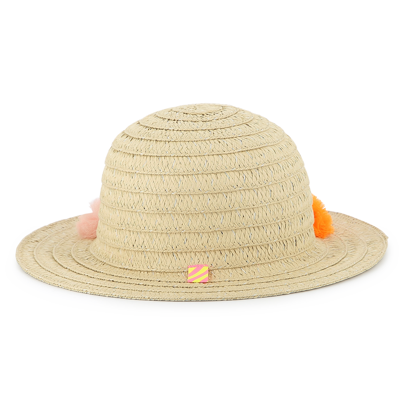 Iridescent pompom sun hat BILLIEBLUSH 
                        GIRL