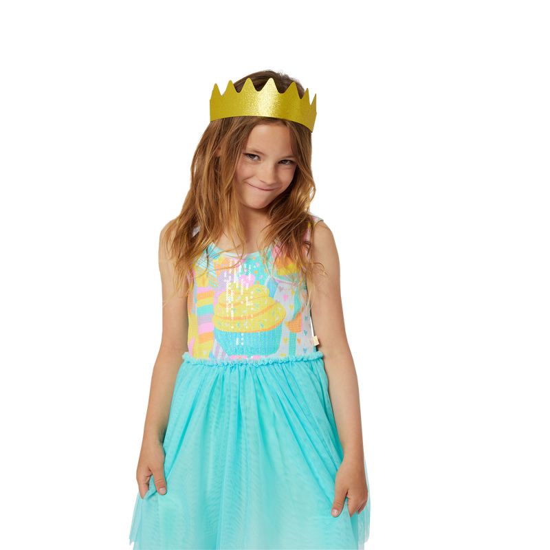 Accessorized birthday dress BILLIEBLUSH 
                        GIRL