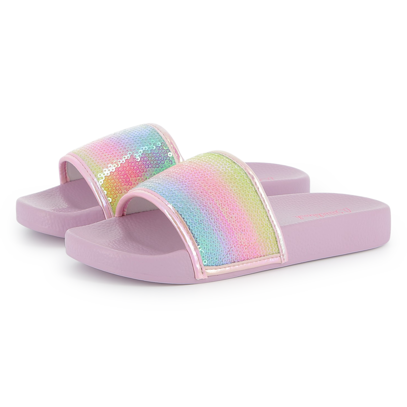 Iridescent sequin sliders BILLIEBLUSH 
                        GIRL