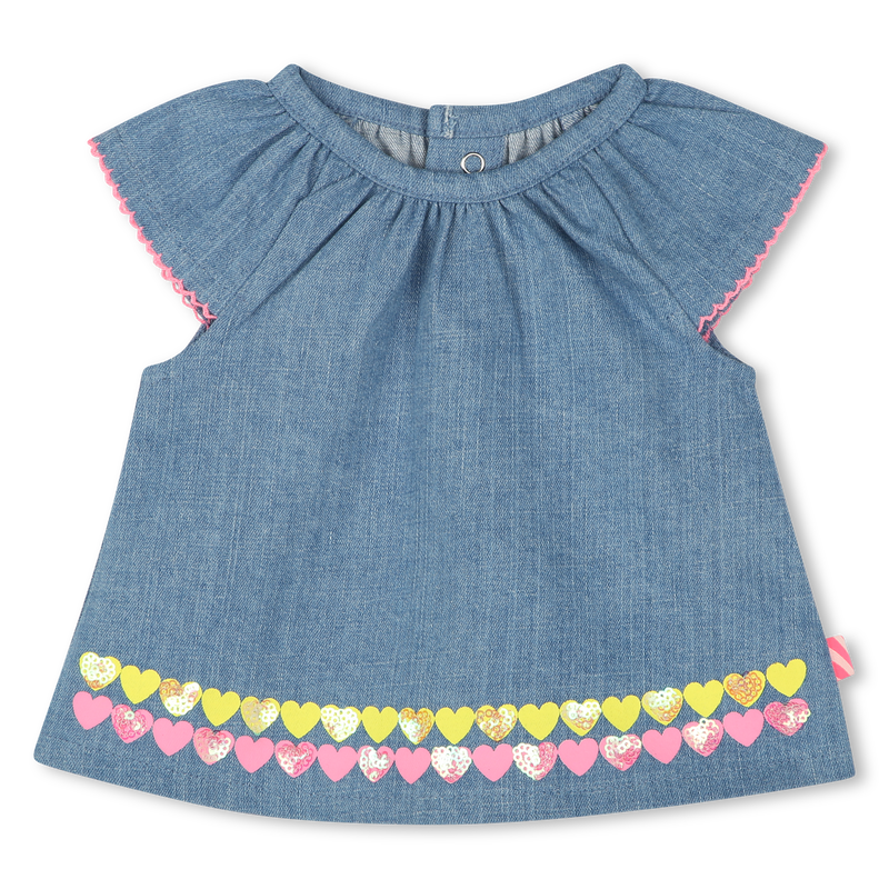 Denim set with frills BILLIEBLUSH 
                        GIRL