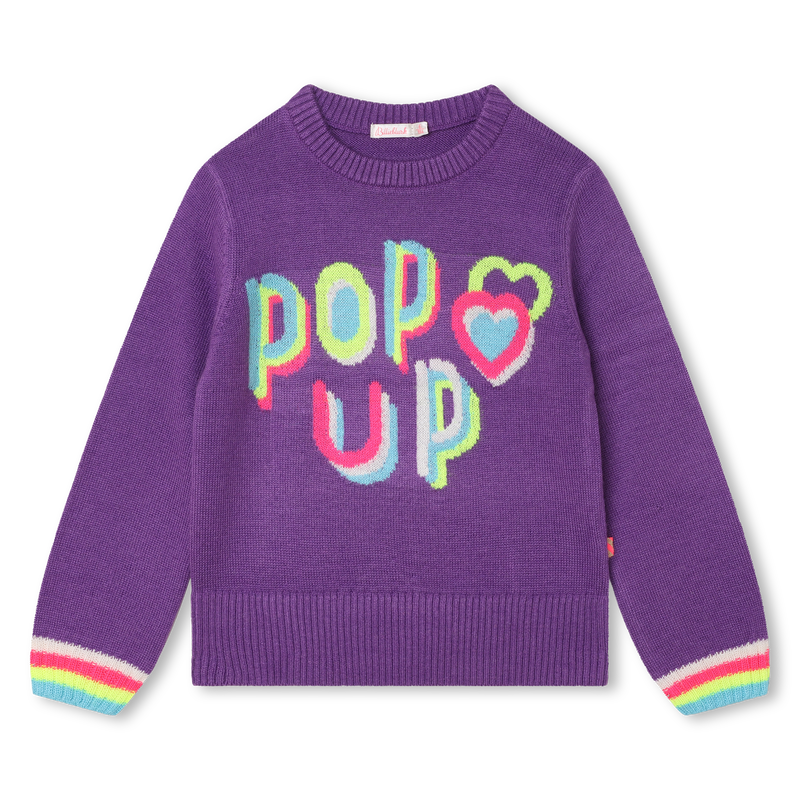 Knit graphic pullover BILLIEBLUSH 
                        GIRL