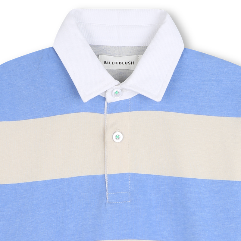 Striped long-sleeved polo shirt BILLIEBLUSH 
                    BOY