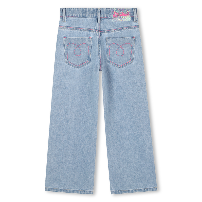 Embroidered denim trousers BILLIEBLUSH 
                    GIRL
