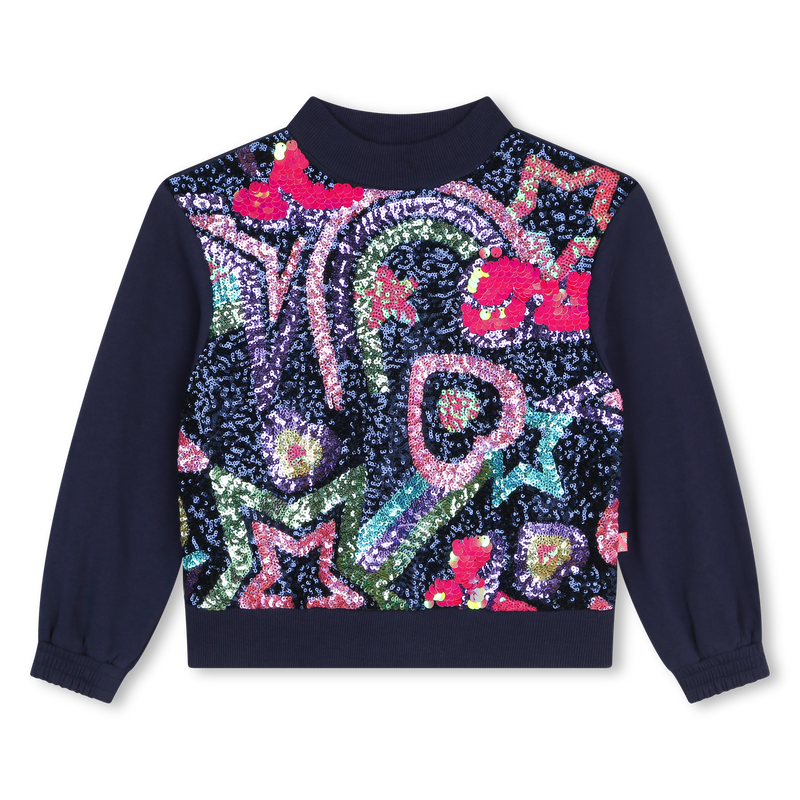 Graphic fleece pullover BILLIEBLUSH 
                        GIRL