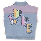 Two-tone denim vest BILLIEBLUSH 
                    GIRL