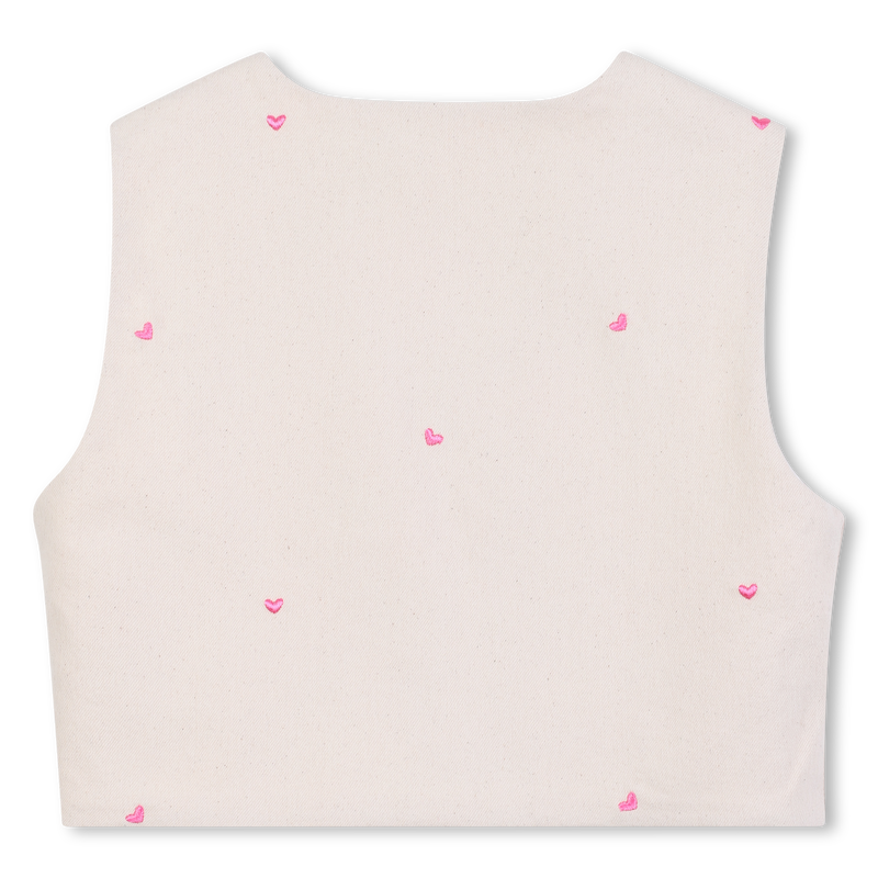 Printed sleeveless jacket BILLIEBLUSH 
                    GIRL