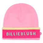 Knitted beanie, PINK, hi-res