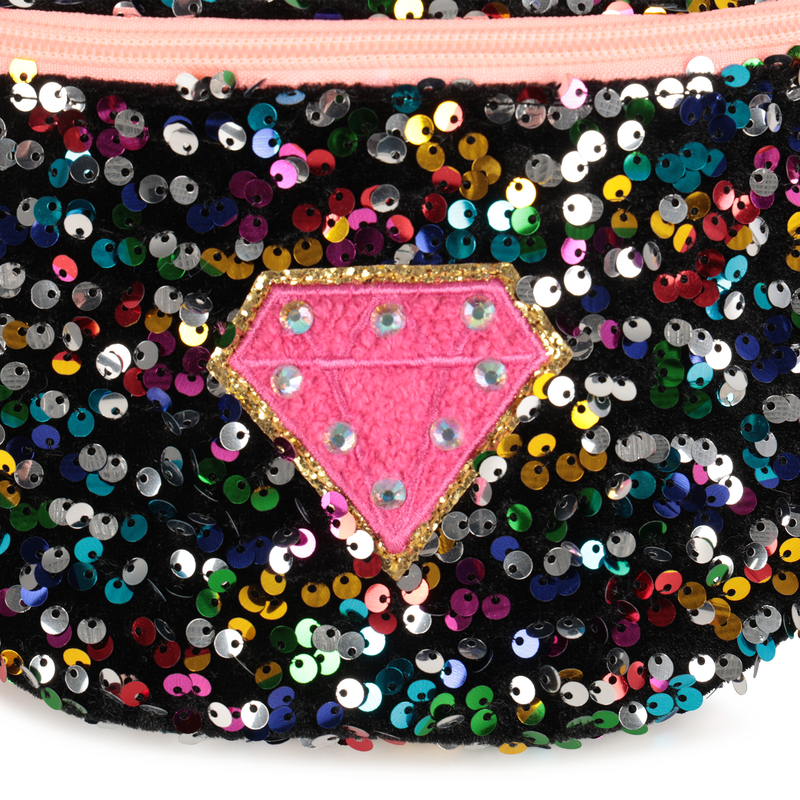 Velvet-based fanny pack BILLIEBLUSH 
                        GIRL