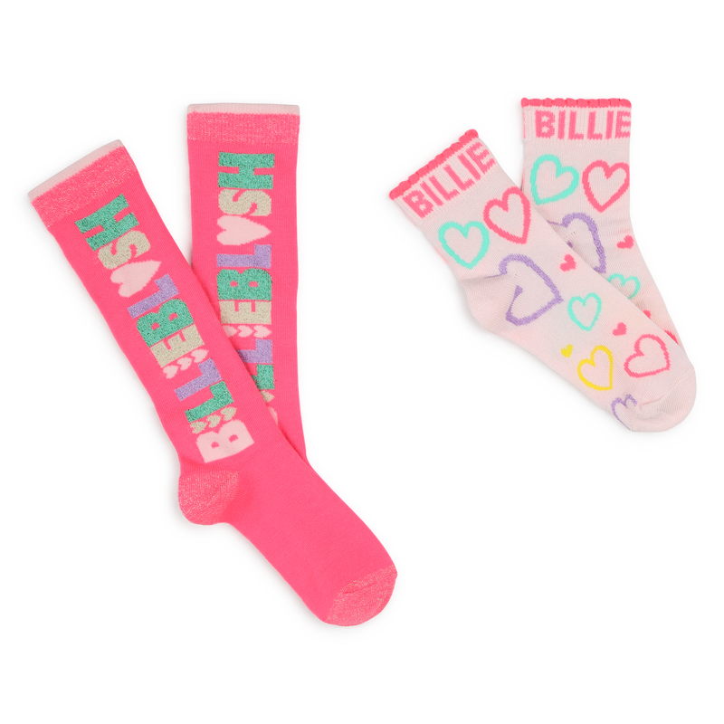 Metallic motif socks BILLIEBLUSH 
                        GIRL