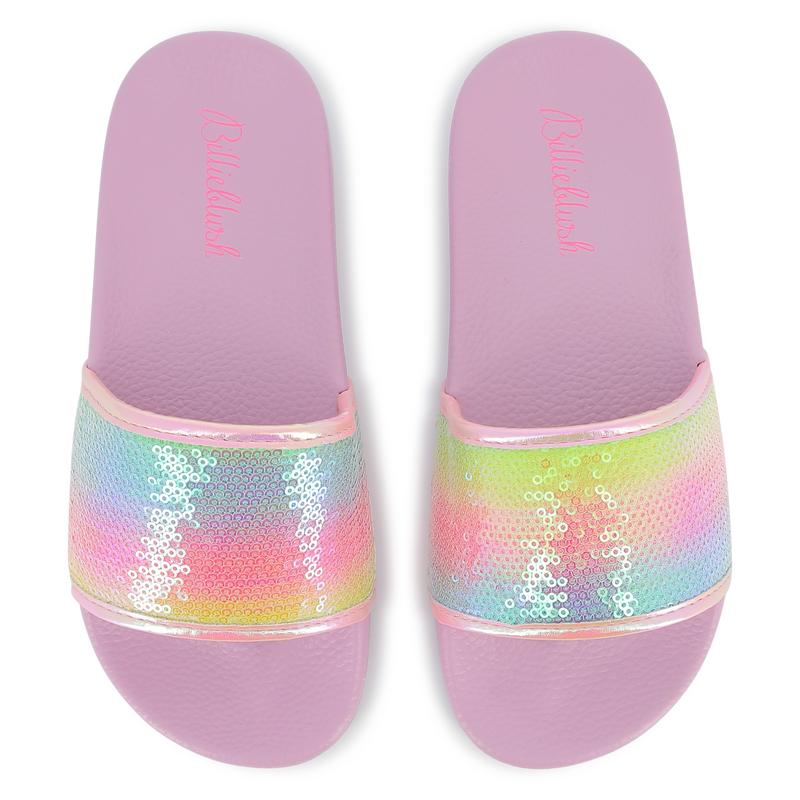Iridescent sequin sliders BILLIEBLUSH 
                        GIRL