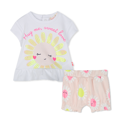 Cotton T-shirt and shorts BILLIEBLUSH GIRL