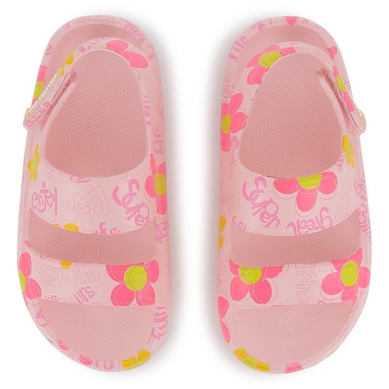 SANDALS WITH HOOK-AND-LOOP CLOSURE BILLIEBLUSH 
                        GIRL