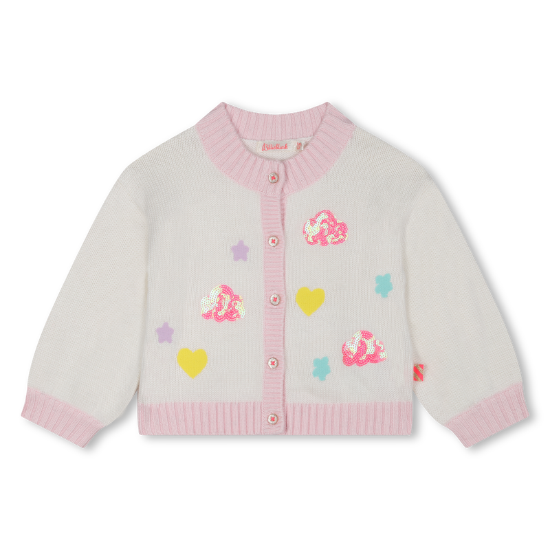 Sequin knitted cardigan BILLIEBLUSH 
                        GIRL