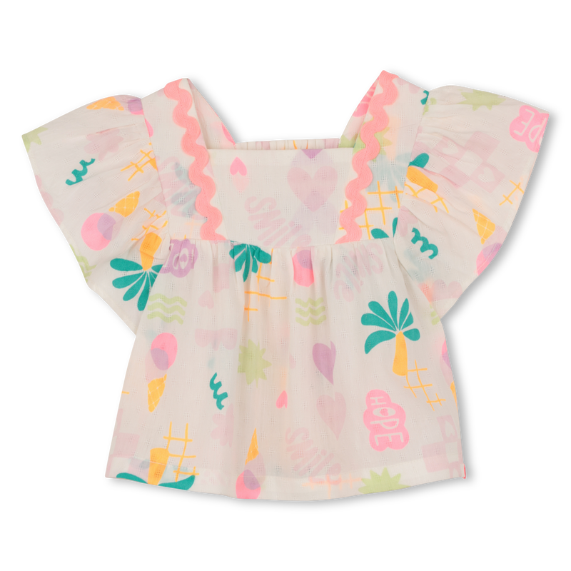 RUFFLED SHORT SLEEVE BLOUSE BILLIEBLUSH 
                        GIRL