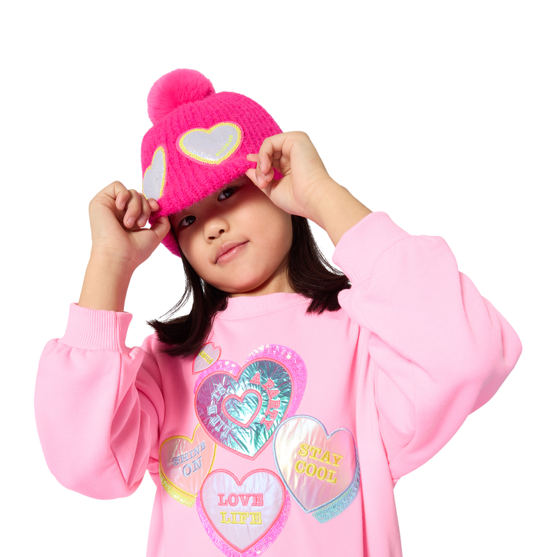 Soft novelty yarn beanie BILLIEBLUSH 
                        GIRL