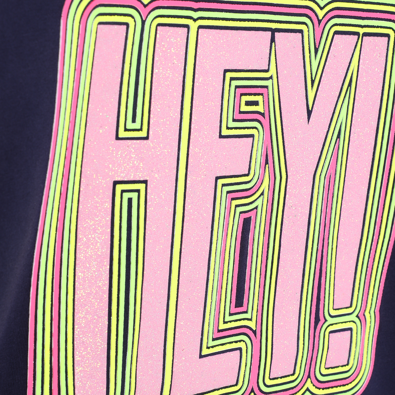 Cotton graphic 3/4 sleeve top BILLIEBLUSH 
                        GIRL