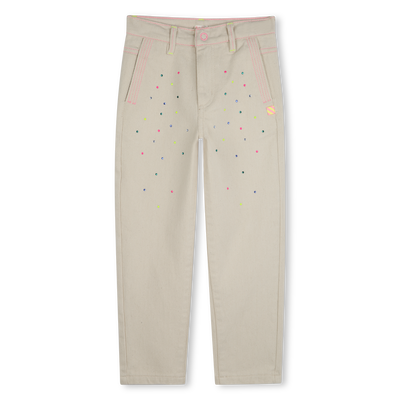 Studded cotton trousers BILLIEBLUSH GIRL