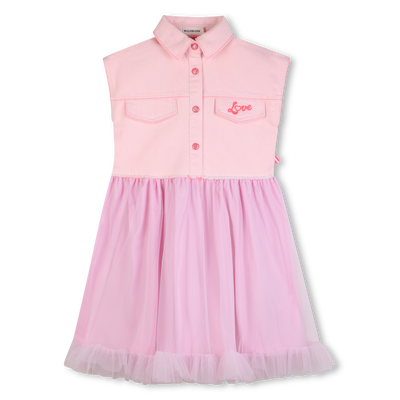 BI-MATERIAL DRESS BILLIEBLUSH GIRL