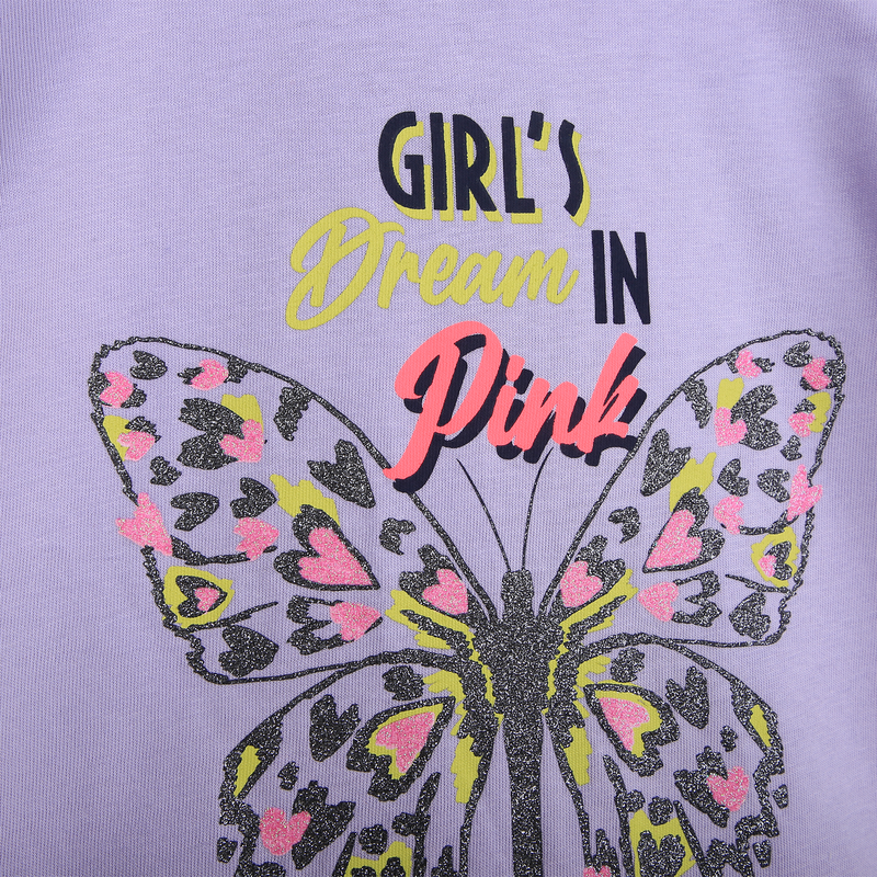 Butterfly sequin-graphic tee BILLIEBLUSH 
                        GIRL