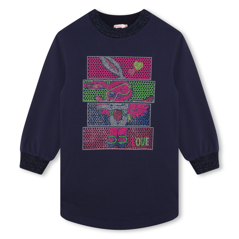 Rhinestone fleece dress BILLIEBLUSH 
                        GIRL