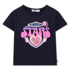 Short-sleeved t-shirt, NAVY, hi-res
