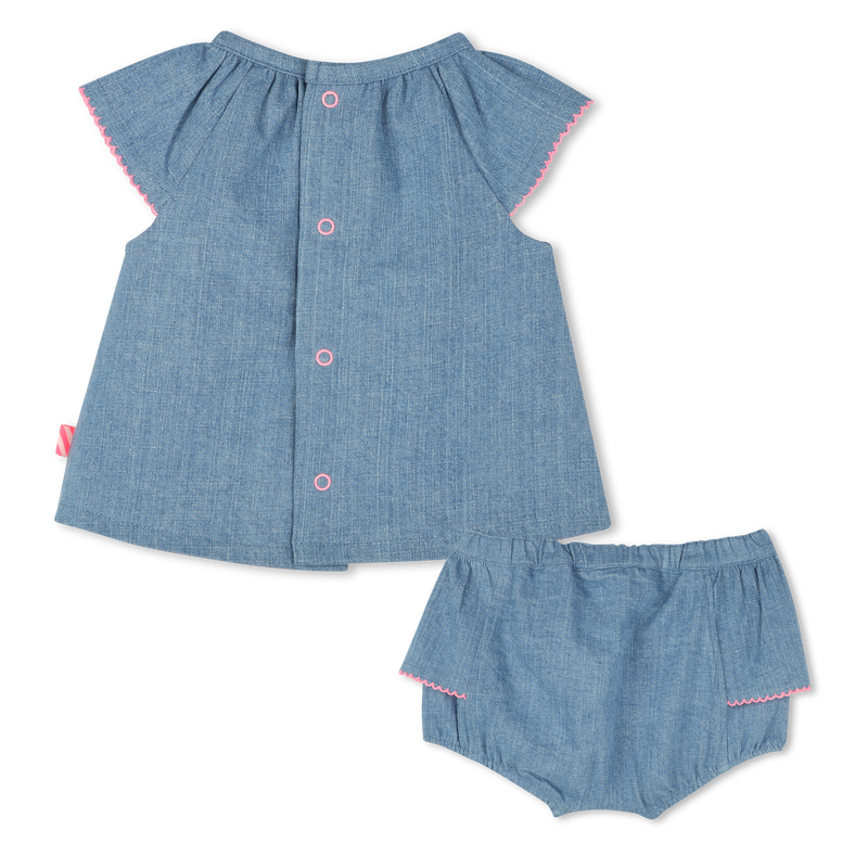 Denim set with frills BILLIEBLUSH 
                        GIRL