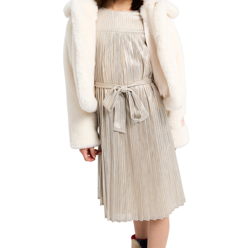 Pleated striped dress BILLIEBLUSH 
                        GIRL