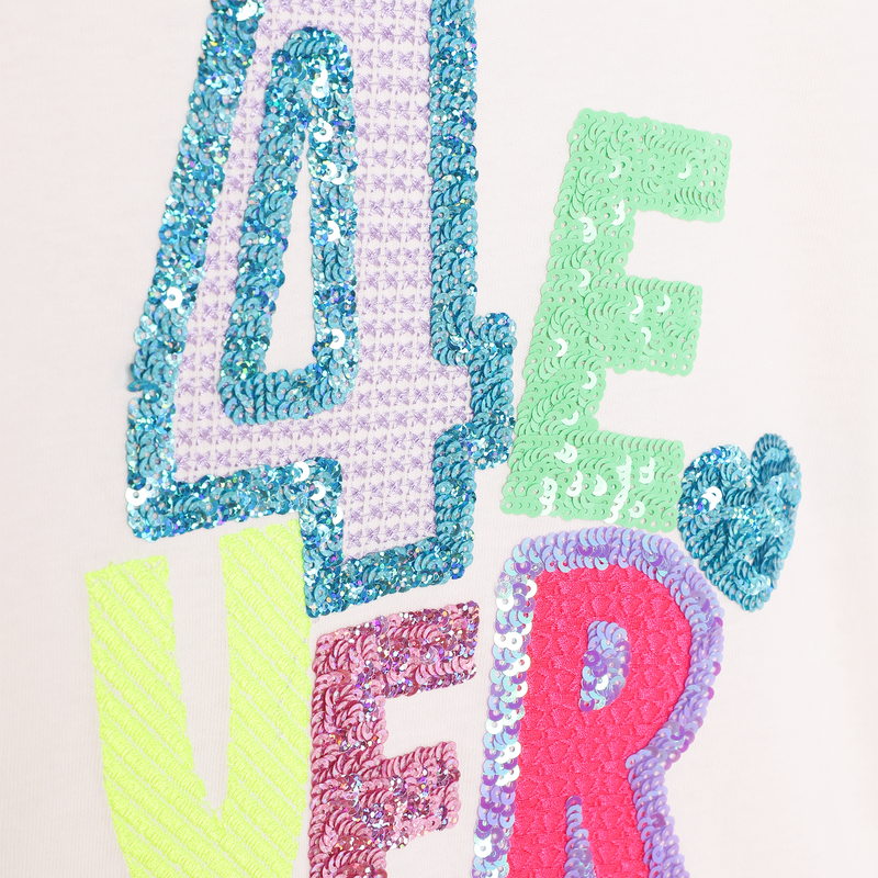 Sequin-graphic long-sleeve BILLIEBLUSH 
                        GIRL