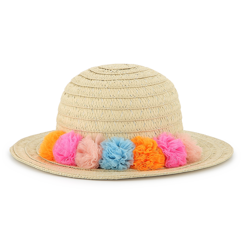 Iridescent pompom sun hat BILLIEBLUSH 
                        GIRL