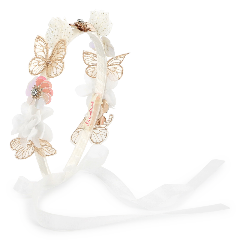 Flower and butterfly headband BILLIEBLUSH 
                        GIRL
