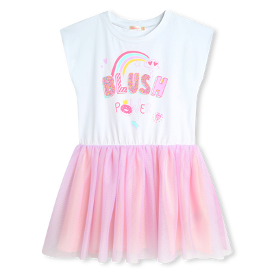 Dual-fabric sleeveless dress BILLIEBLUSH GIRL